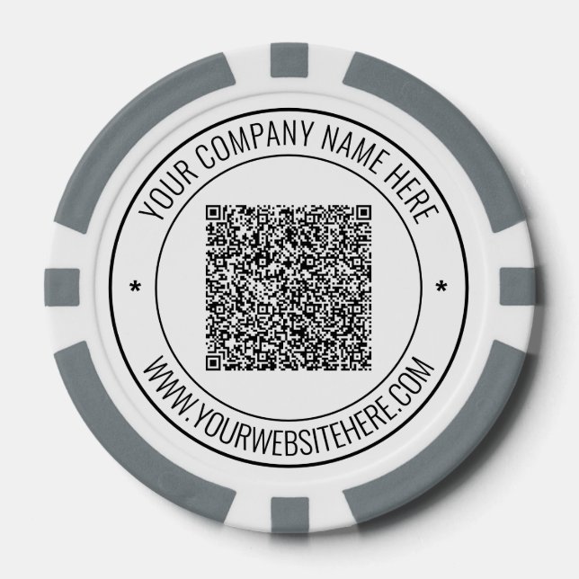 QR-Code-Scan und Chips für kundenspezifische Busin (Vorderseite)