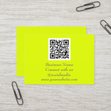 QR Code Scannable Fluoreszenzgelb