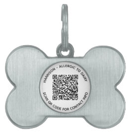 QR Code scannable kontaktlose Info benutzerdefinie Tiermarke