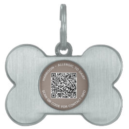 QR Code scannbare Kontakt Info benutzerdefinierter Tiermarke