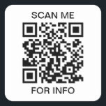 QR-Code scannen Quadratischer Aufkleber<br><div class="desc">Scannen Sie mir QR-Code-Aufkleber. Erstellen Sie für Ihr Unternehmen einen eigenen,  individuell scannbaren QR-Code-Aufkleber.</div>