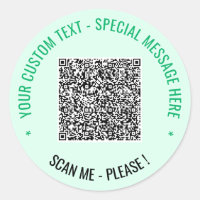 QR-Code Scannen von benutzerdefiniertem Text und F