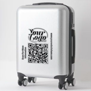 QR-Code-Scanner Individueller Text Geschäft Profes Aufkleber