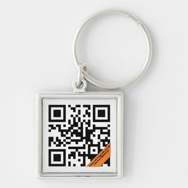 QR Code-Schlüsselanhänger Schlüsselanhänger (Vorne)