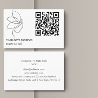 QR-Code, Schönheit, Logo, Linie Art Black