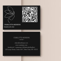 QR-Code, Schönheit, Logo, Linie Art Black