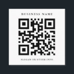 QR-Code Schwarz und Weiß Quadratische Visitenkarte<br><div class="desc">Erstellen Sie Ihre eigene Visitenkarte mit QR Code. Für eine weiter gehende Anpassung dieses Designs klicken Sie bitte auf den Link "Weitere Anpassung".</div>