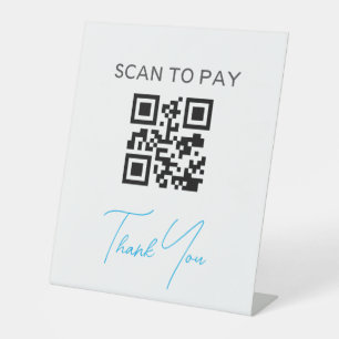QR-Code Schwarz-weiße, berührungslose, scannable B Sockelschild