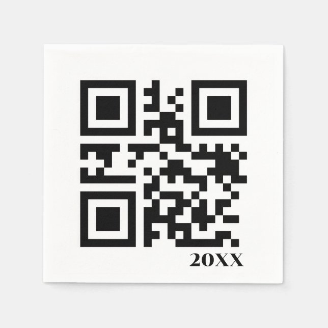 QR-Code Serviette (Vorderseite)