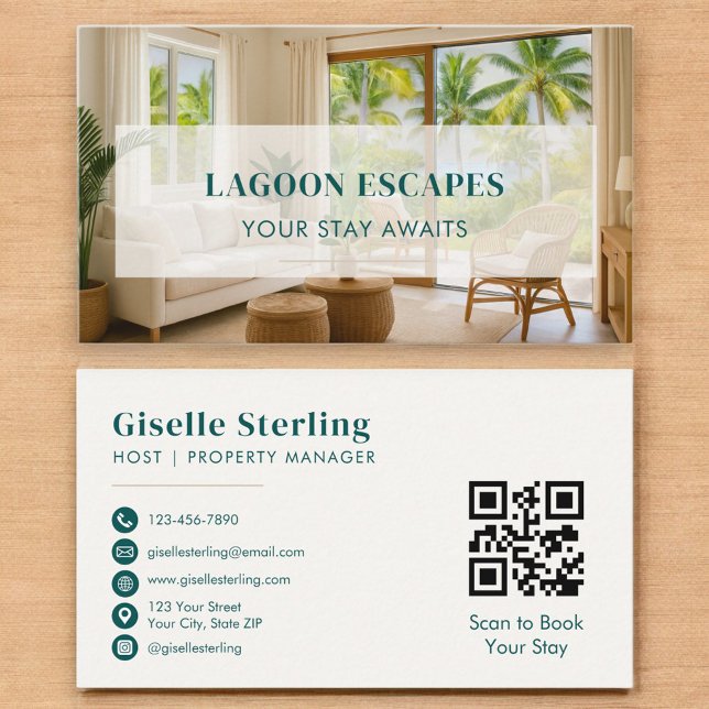 QR Code Short Term Rental Property Manager Visitenkarte (Von Creator hochgeladen)