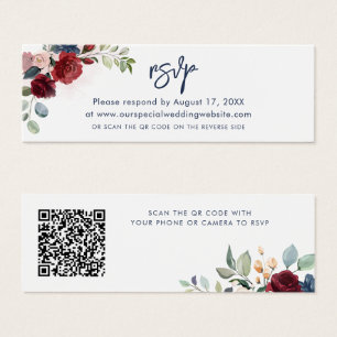 QR-Code-Skript für die Hochzeit der RSVP-Karte für