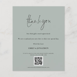 QR Code Skript Hochzeitsschreiben Foto Sage Danke
