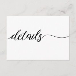 Qr-Code-Skript-Hochzeitswebsite Schwarz-weiße Begleitkarte