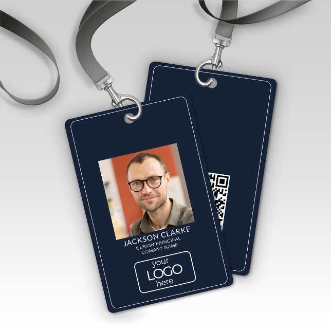 QR Code Smart Contact: Blue Business ID Ausweis (Von Creator hochgeladen)