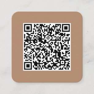 QR-Code-Social Media-Modern-Einfach-Beruflicher Sq Quadratische Visitenkarte