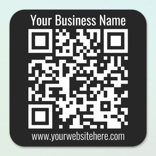 QR-CODE SOFORT ERSTELLBAR QUADRATISCHER AUFKLEBER (Von Creator hochgeladen)