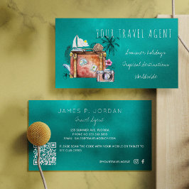 QR CODE Sommerferien Agent Visitenkarte