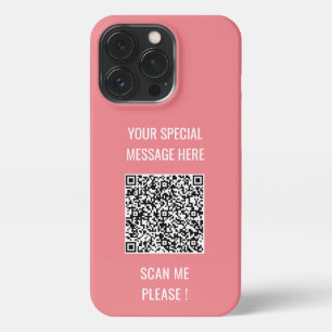 QR-Code Sonderbotschaft Romantisches Überraschungs iPhone 13 Pro Hülle