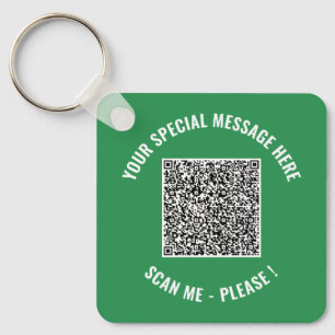 QR-Code-Sonderbotschaft Überraschung-Schlüsselanhä Schlüsselanhänger