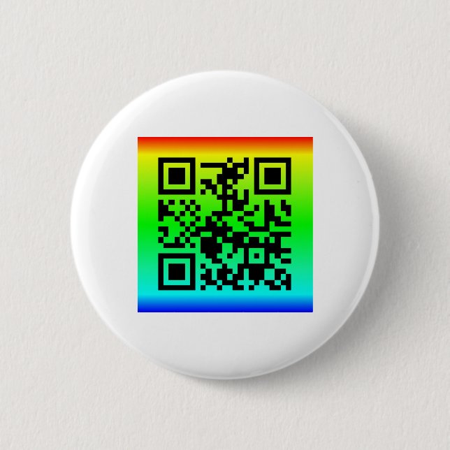QR-Code®-Sprichwort: ALLES WIRD GEÖFFNET Button (Vorderseite)