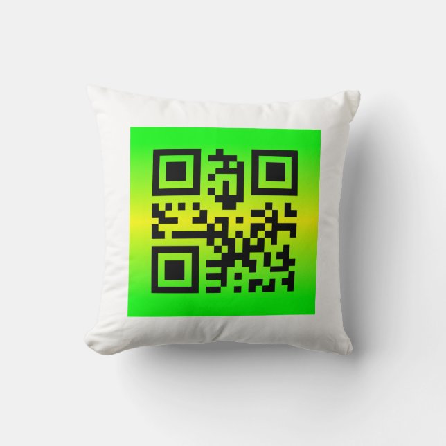 QR Code® Sprichwort: DANKE Kissen (Vorderseite)