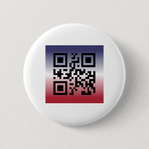 QR Code® Sprichwort: GLÜCKLICH, 4. JULI Button