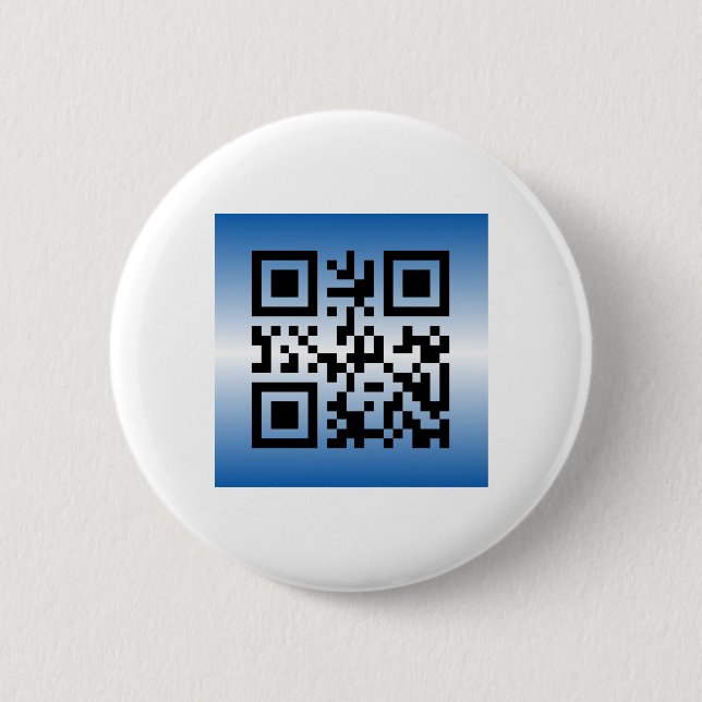 QR Code® Sprichwort: GLÜCKLICH HANUKKAH Button (Vorderseite)