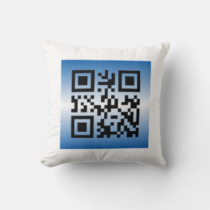 QR Code® Sprichwort: GLÜCKLICH HANUKKAH Kissen