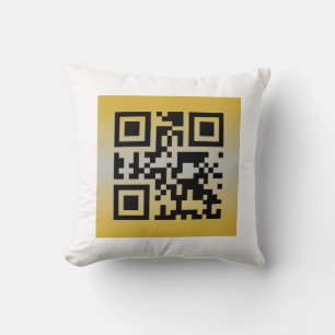 QR Code® Sprichwort: GLÜCKLICHES JAHRESJAHR Kissen
