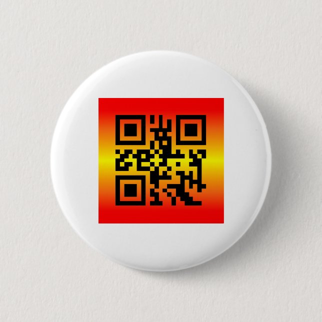 QR-Code®-Sprichwort: ICH MISSE SIE Button (Vorderseite)