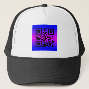 QR-Code®-Sprichwort: IT-ZWINS Truckerkappe