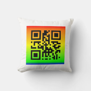 QR Code® Sprichwort: PEACE Kissen