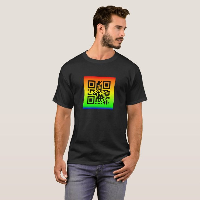 QR Code® Sprichwort: PEACE T-Shirt (Vorne ganz)