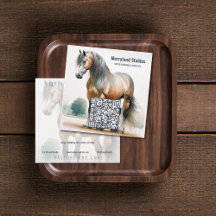 QR Code Square Business Card