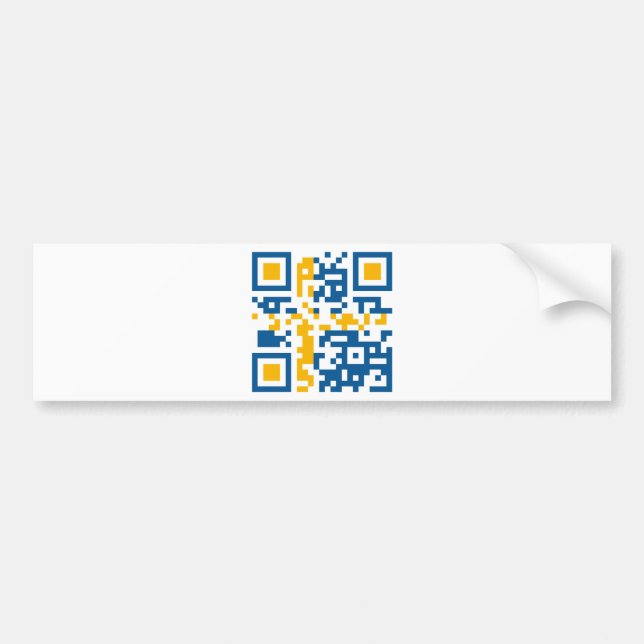 QR-Code-Sverige Autoaufkleber (Vorne)