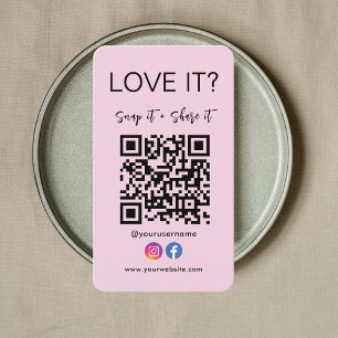 Qr-Code-Symbol für Facebook-Instagramme speichern Visitenkarte