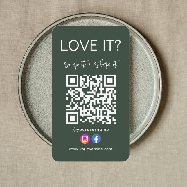 Qr-Code-Symbol für Facebook-Instagramme speichern  Visitenkarte (Von Creator hochgeladen)