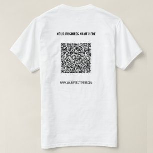 QR Code T - Shirt Benutzerdefinierter Text - Unter