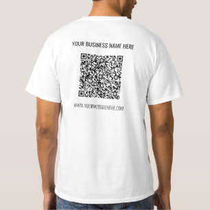 QR-Code-T - Shirt und benutzerdefinierter Text Ihr