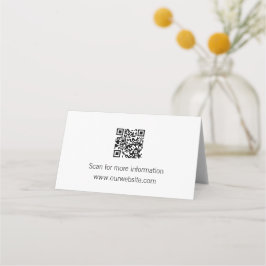 QR-Code Tabletop-Zeichen Platzkarte