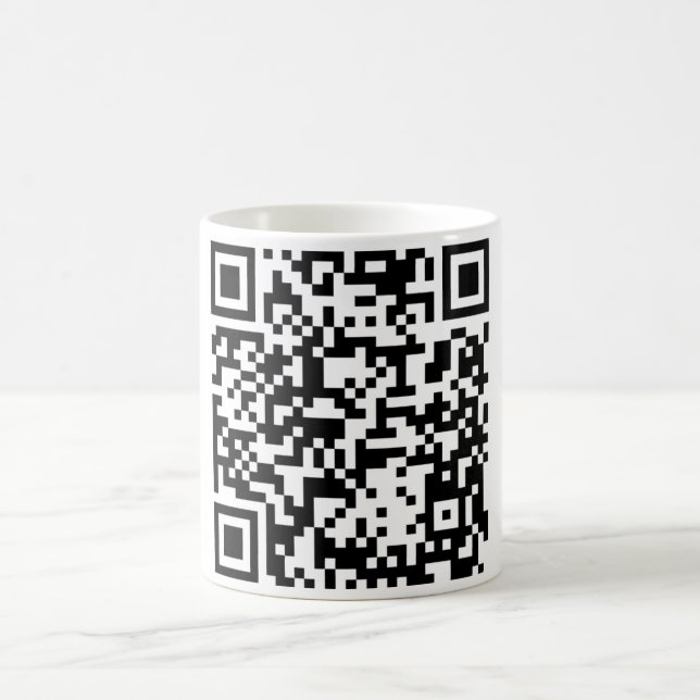 QR Code-Tasse Kaffeetasse (Mittel)