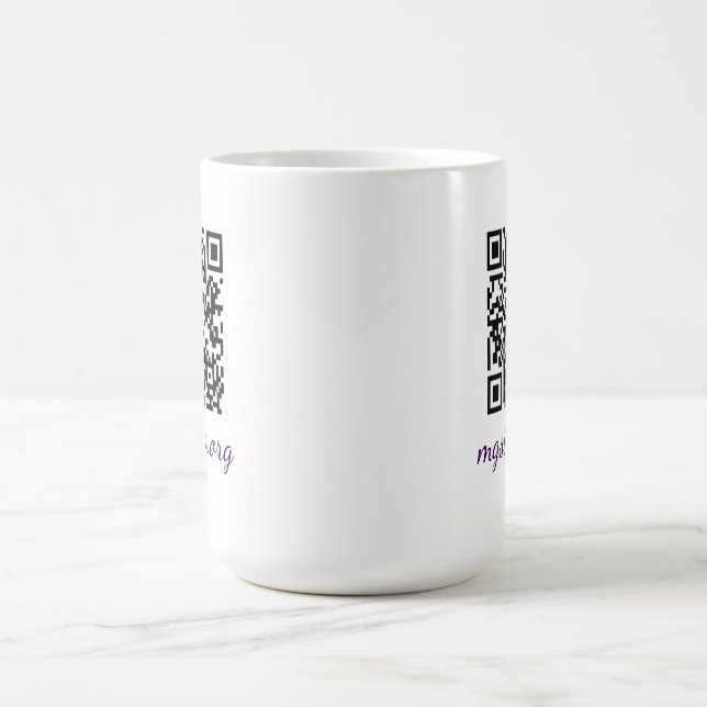 QR-Code-Tasse Kaffeetasse (Mittel)