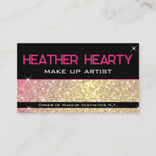 QR Code Template Luxus Rose Gold Girly Pink Visitenkarte