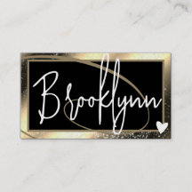 QR Code Template Stilvolles Golden Frame Herz