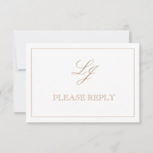 QR Code Terracotta Script Monogramme Mariage RSVP