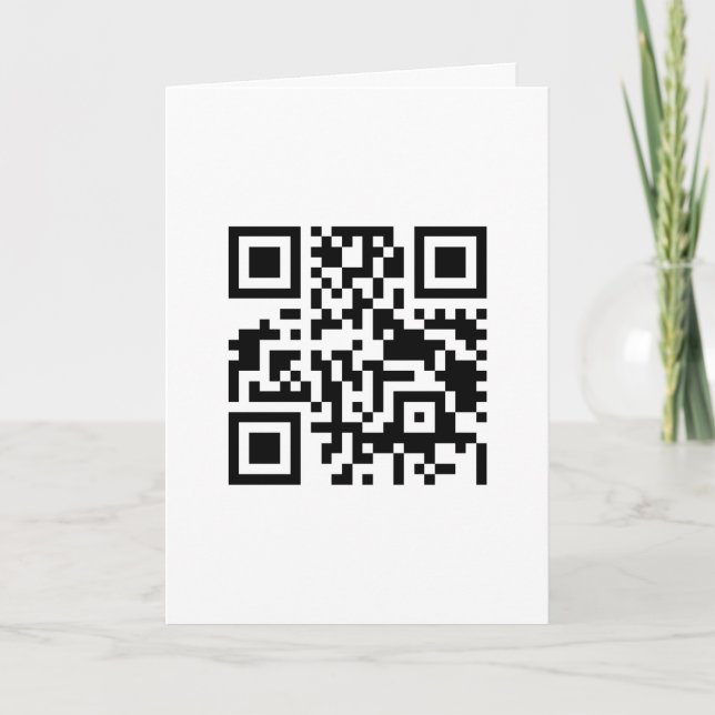 QR code test Karte (Vorderseite)