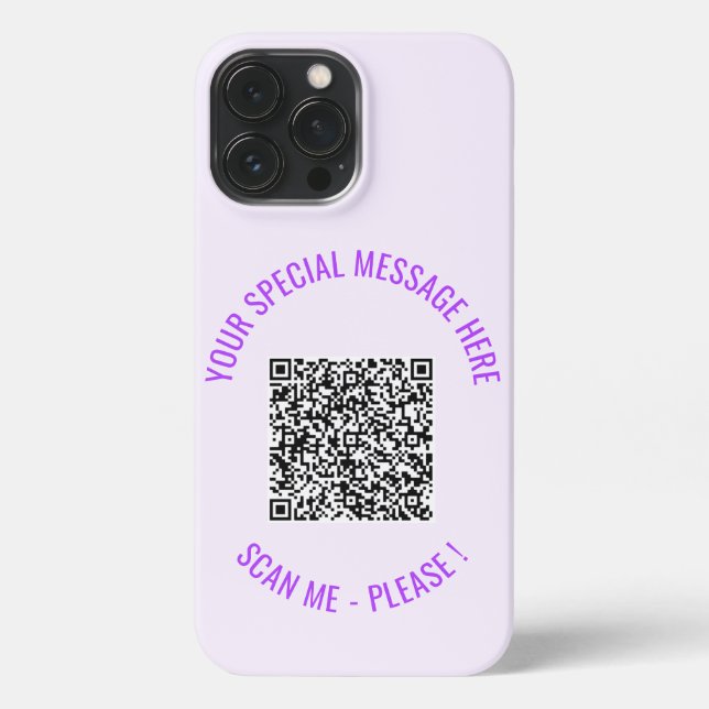 QR-Code Text Ihre besondere Nachricht iPhone Case  iPhone 13 Pro Max Hülle (Rückseite)