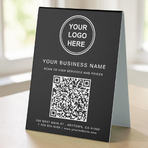 QR-Code Tischaufsteller