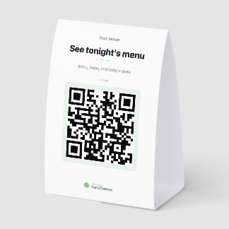 QR-Code-Tischständer für Restaurants und Bars, kun Tischaufsteller