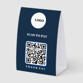 QR-Code-Tischständer-Schild zum Scannen und Bezahl Tischaufsteller